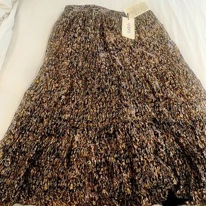 Ba and sh metallic tiered midi skirt size 3 euro